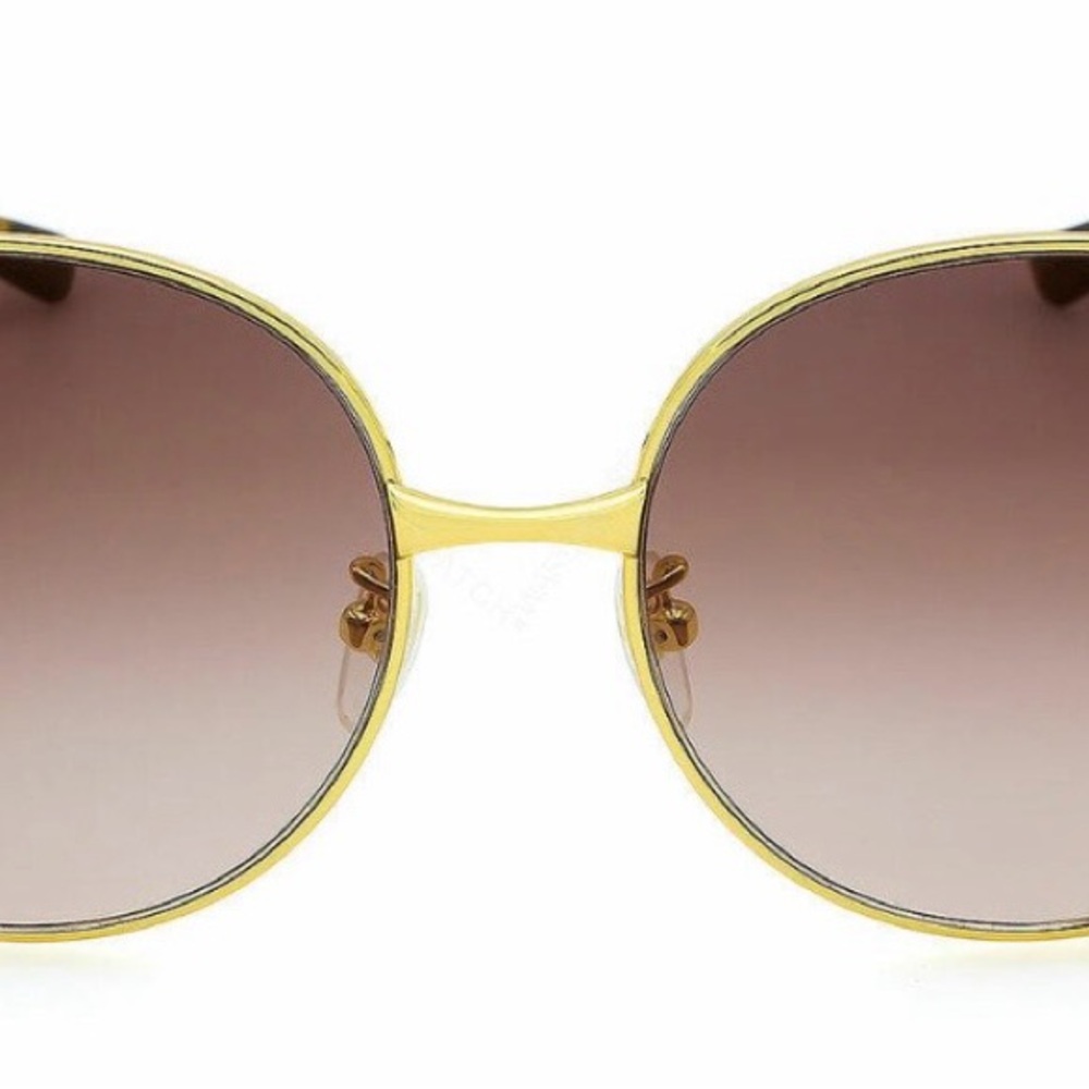 Gucci Gold Frame Sunglasses with Brown Lenses - like new